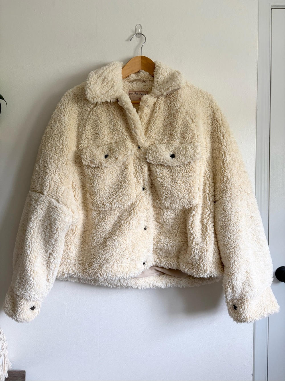 Free People Teddy Swing Jacket in Chai - Picture 5 of 10